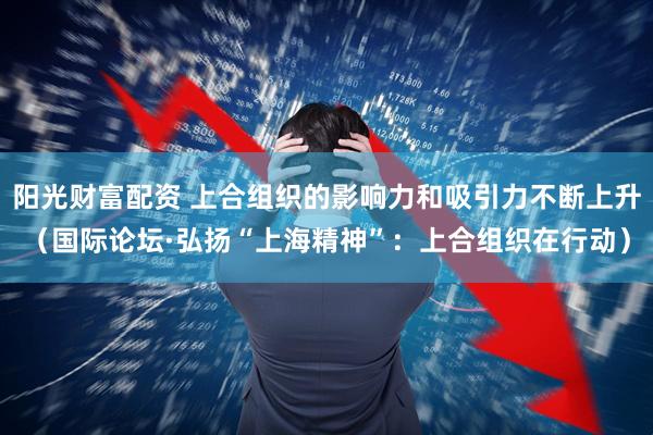 阳光财富配资 上合组织的影响力和吸引力不断上升（国际论坛·弘扬“上海精神”：上合组织在行动）